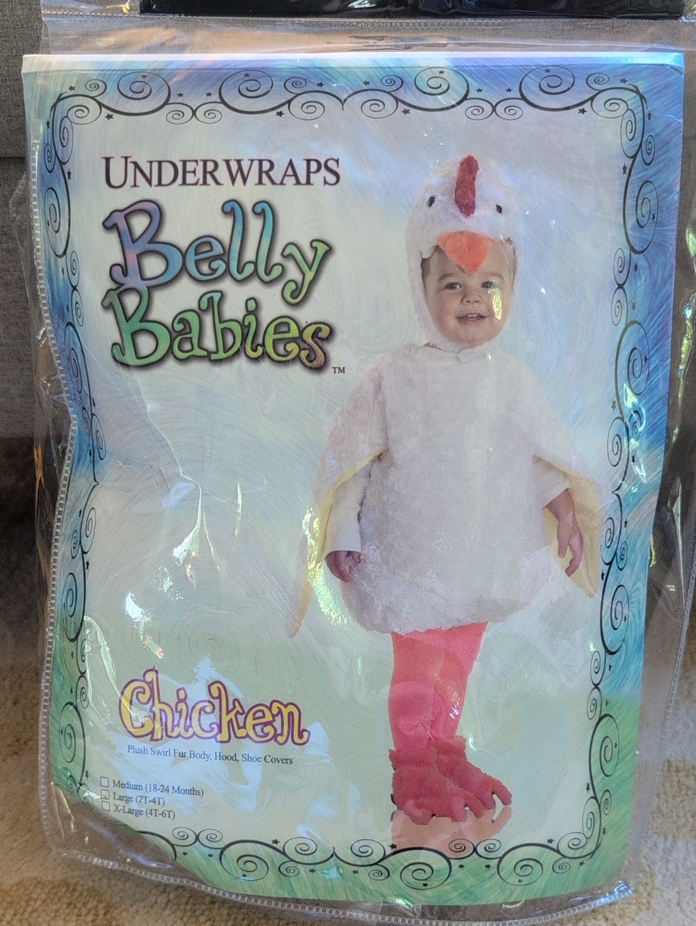 Toddler Chicken Costume Size 2T-4T